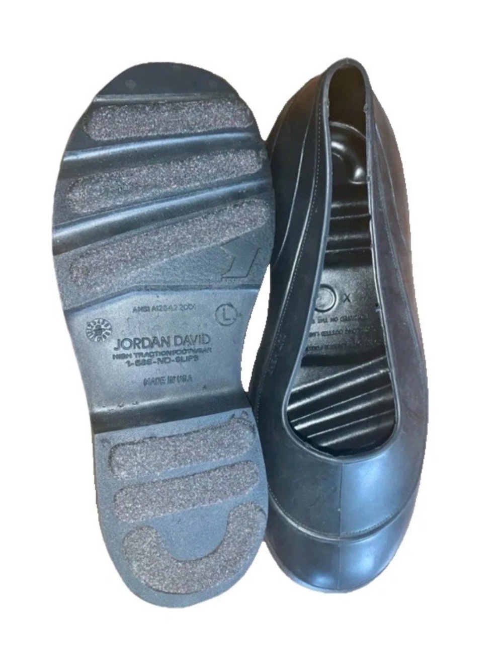GRIPS All-Weather Traction Footwear Rubber Shoe Cover Ice Oil USA M7-9.5 W9.5-11